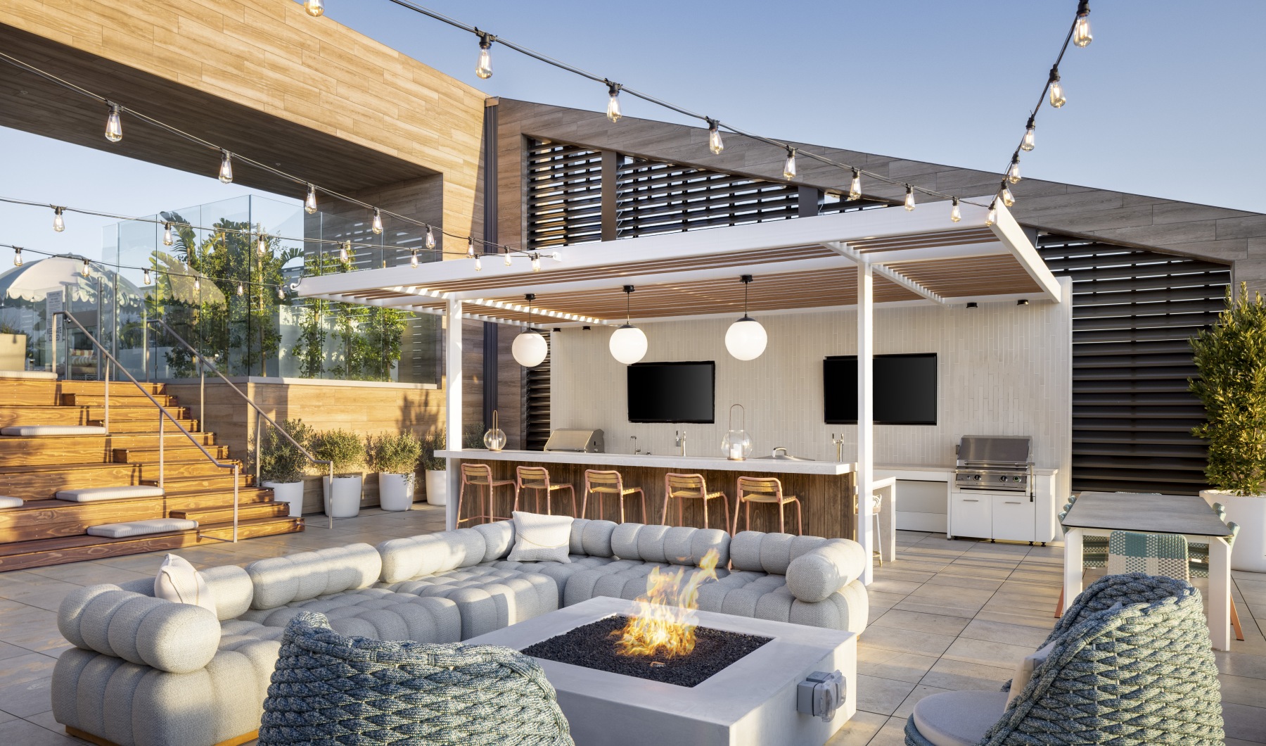 rooftop firepit  rooftop firepit